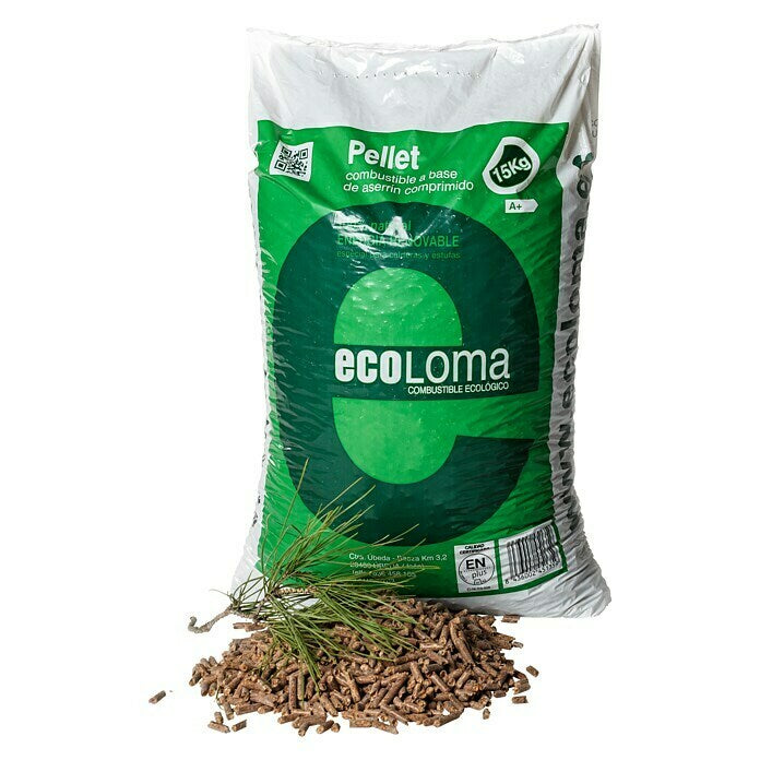 10 Pellets de 700 sacos de madera Ecoloma a Palet