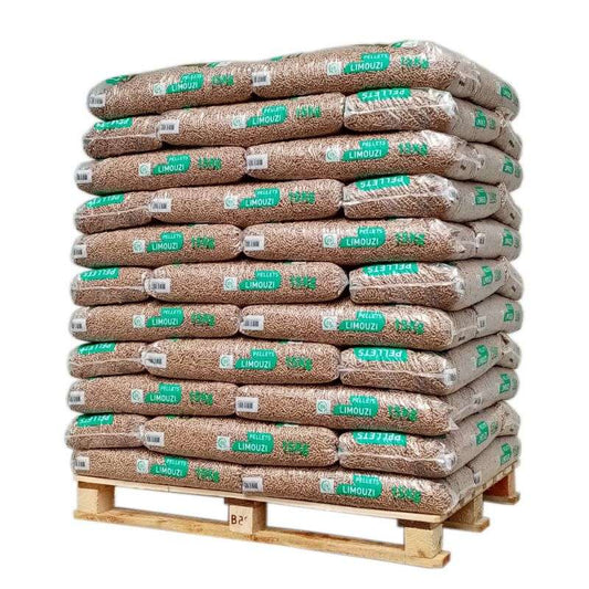 PELLETS LIMOUZI – PALET DE 66 SACOS DE 15 KG